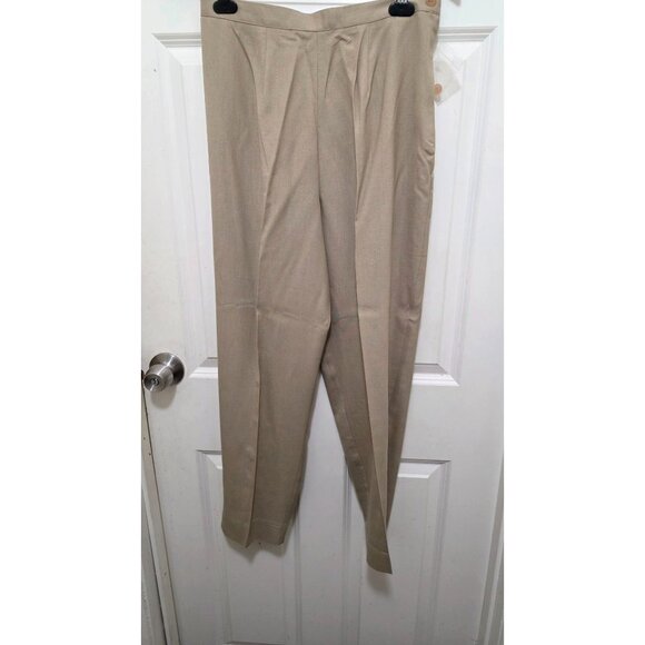 VTG Mixed Blues Women's Beige Two-Piece Pant Suit Professional Offices Size 11 C - Picture 3 of 8